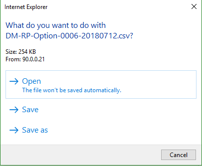 Save dialog